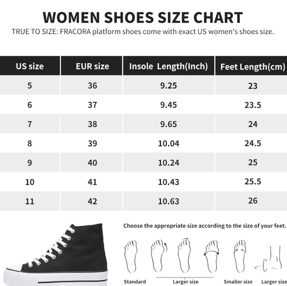 SZ 5 Black Platform High-Tops - Picture 17 of 17